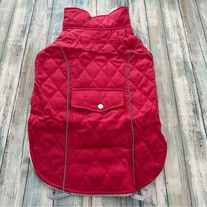 Warm Winter Coat DOG Coat SIZE XL Windproof Fleece Jacket Reflective RED New